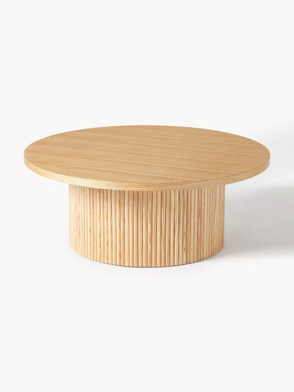 Westwing Mesa De Centro Redonda De Madera Nele