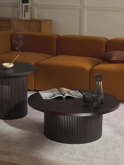 Westwing Mesa De Centro Redonda De Madera Nele