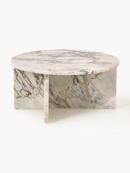 Westwing Mesa De Centro Redonda De Mármol Marisa