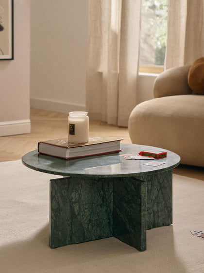 Westwing Mesa De Centro Redonda De Mármol Marisa