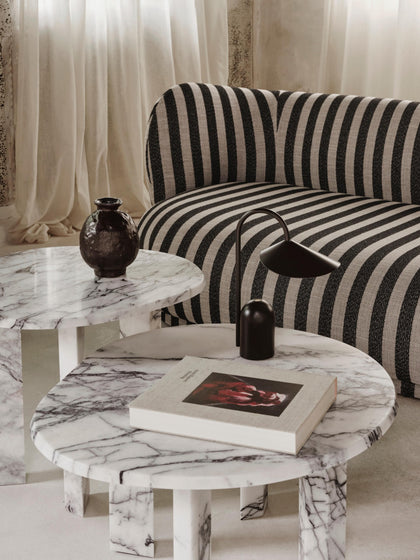 Westwing Mesa De Centro Redonda De Mármol Taula