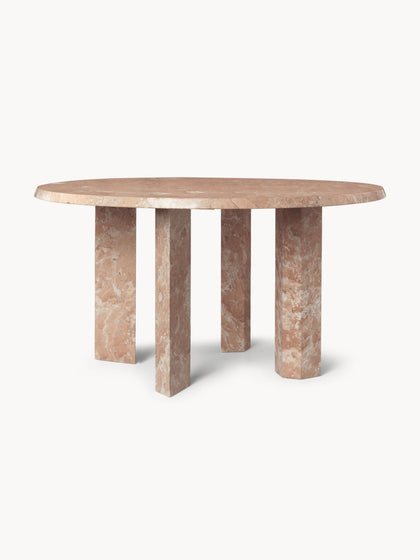 Westwing Mesa De Centro Redonda De Mármol Taula