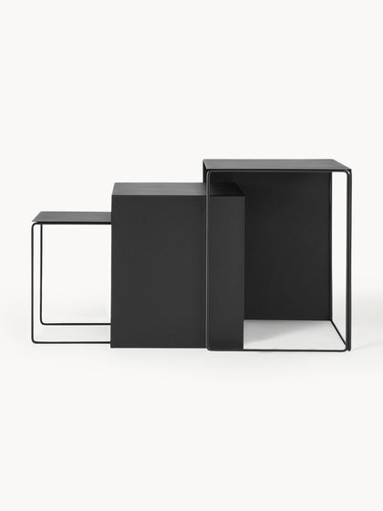 Westwing Mesas auxiliares de metal Cluster 3 uds