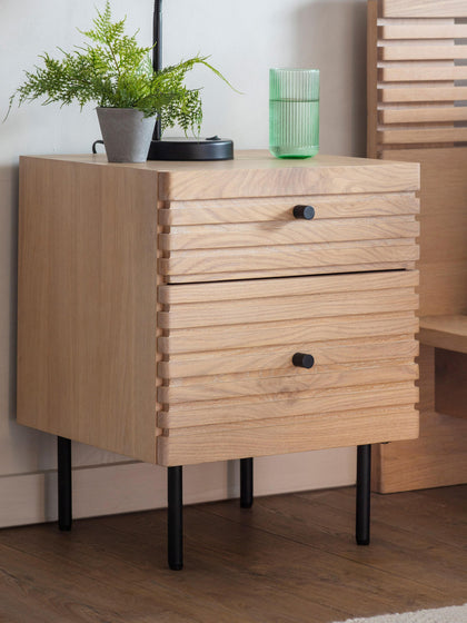 Westwing Mesilla De Noche De Madera Okayama