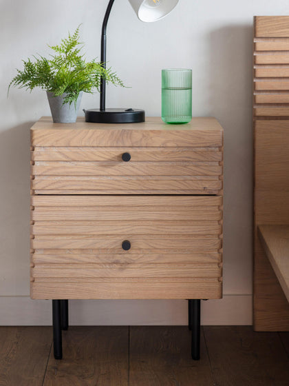 Westwing Mesilla De Noche De Madera Okayama