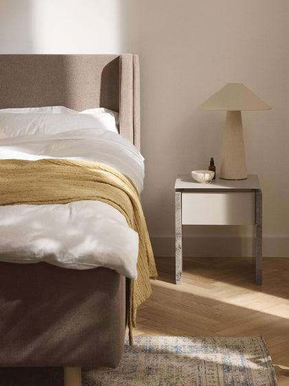 Westwing Mesilla De Noche De Mármol Y Metal Bruce