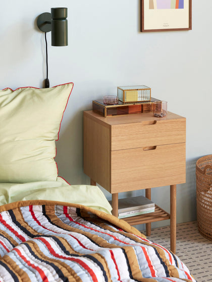 Westwing Mesita De Noche De Madera Acorn