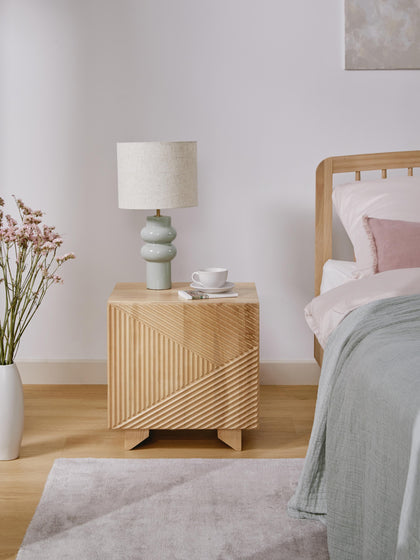 Westwing Mesita De Noche De Madera De Fresno Louis