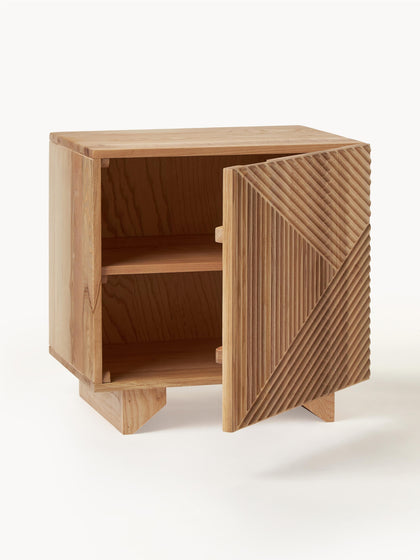 Westwing Mesita De Noche De Madera De Fresno Louis