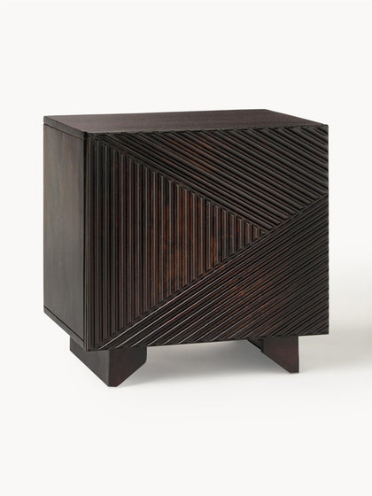 Westwing Mesita de noche de madera de mango Louis