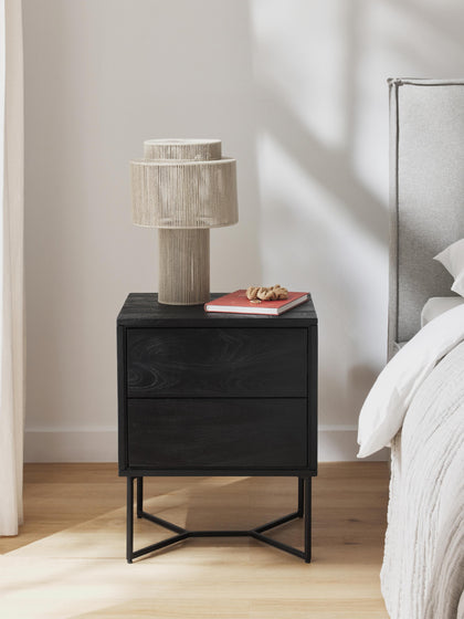 Westwing Mesita De Noche De Madera De Mango Luca