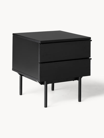 Westwing Mesita de noche de madera Elona