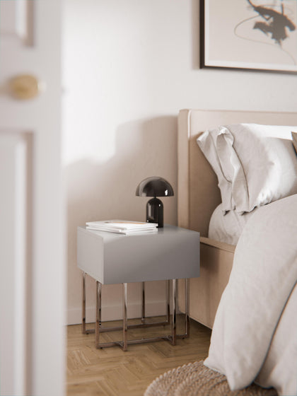 Westwing Mesita De Noche De Madera Joe