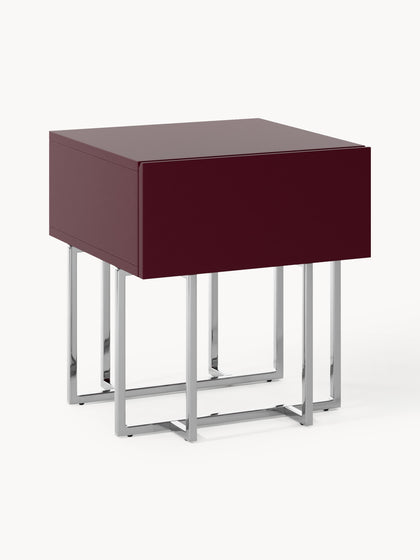 Westwing Mesita de noche de madera Joe