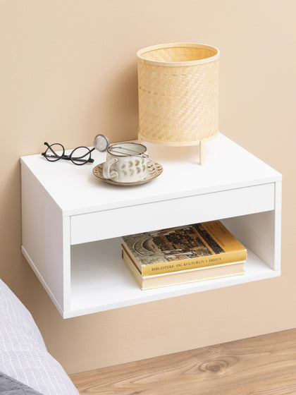 Westwing Mesita De Noche De Pared Con Cajón Cholet