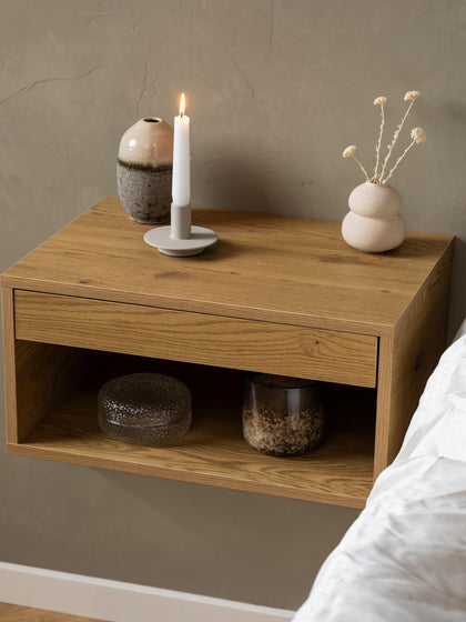 Westwing Mesita De Noche De Pared Con Cajón Cholet