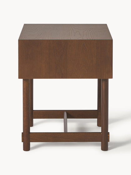 Westwing Mesita De Noche De Roble Con Cajón Diana