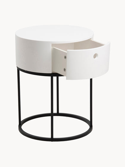 Westwing Mesita De Noche Redonda Polo