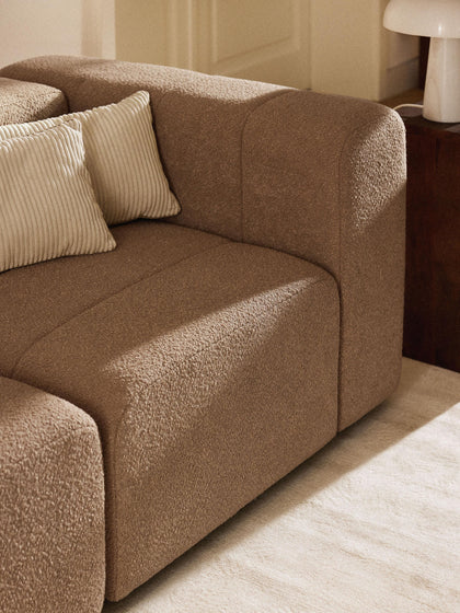 Westwing Módulo De Esquina En Tejido Bouclé Lena