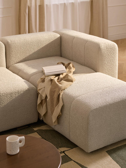 Westwing Módulo De Esquina En Tejido Bouclé Lena