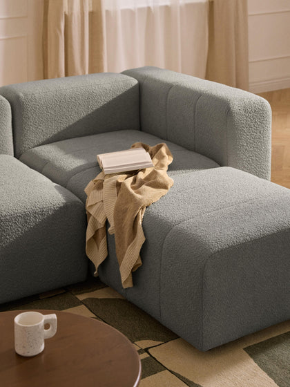 Westwing Módulo De Esquina En Tejido Bouclé Lena