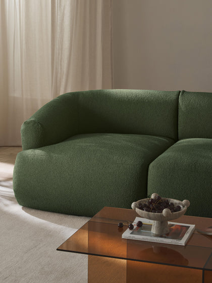 Westwing Módulo De Esquina En Tejido Bouclé Sofia