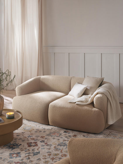 Westwing Módulo De Esquina En Tejido Bouclé Sofia