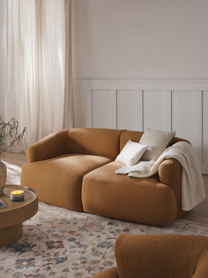 Westwing Módulo De Esquina En Tejido Bouclé Sofia