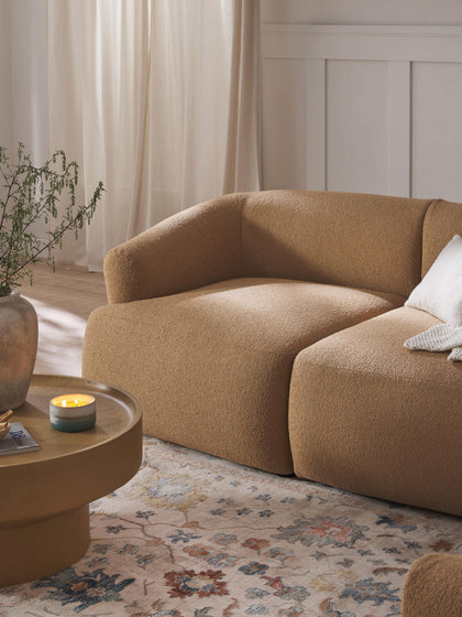 Westwing Módulo De Esquina En Tejido Bouclé Sofia