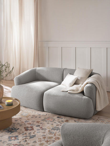 Westwing Módulo De Esquina En Tejido Bouclé Sofia