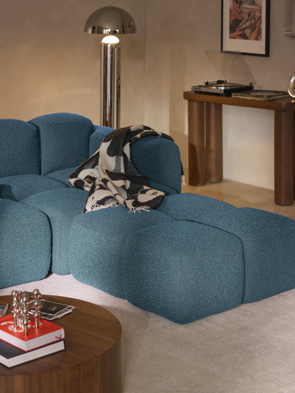 Westwing Módulo De Esquina En Tejido Bouclé Tayla