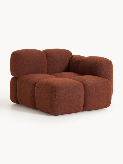 Westwing Módulo De Esquina En Tejido Bouclé Tayla