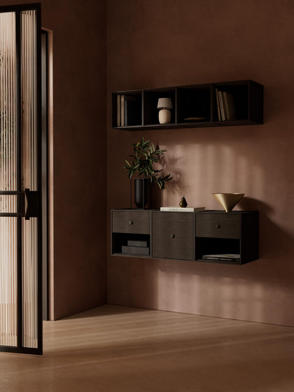 Westwing Módulo De Pared De Madera Y Metal Frame