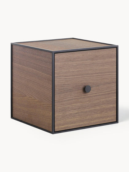 Westwing Módulo de pared de madera y metal Frame