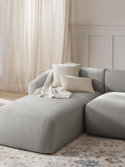 Westwing Módulo Diván En Tejido Bouclé Sofia