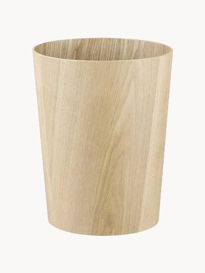 Westwing Papelera redonda de madera Wilo