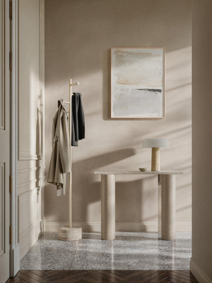 Westwing Perchero Con Base De Travertino Disa