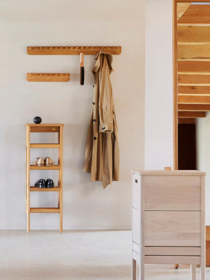 Westwing Perchero De Madera De Roble Echo 88 Cm