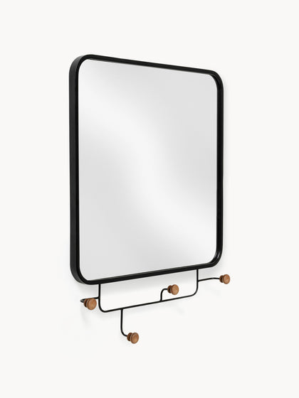 Westwing Perchero de pared con espejo Gina
