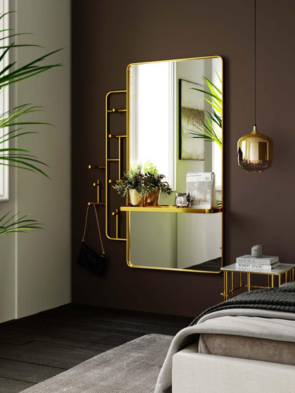 Westwing Perchero De Pared Con Espejo Tristan