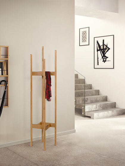 Westwing Perchero De Pie De Madera De Roble Eigen