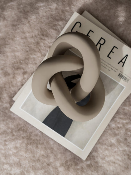 Westwing Pieza Decorativa Artesanal Knot 9 Cm