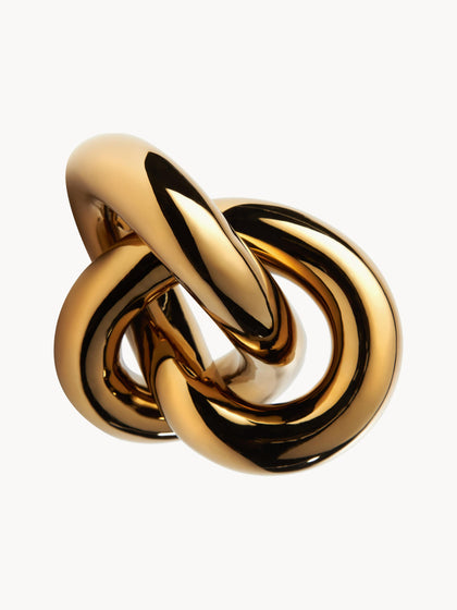 Westwing Pieza decorativa artesanal Knot 9 cm