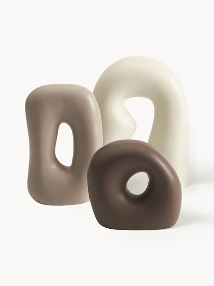 Westwing Piezas decorativas de gres Alenda 3 uds