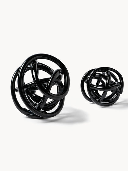 Westwing Piezas decorativas de vidrio Nola 2 uds