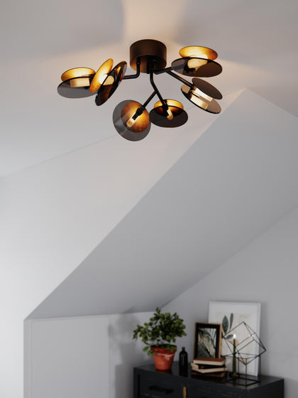 Westwing Plafón Grande LED Con Difusores Turno