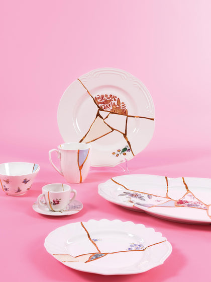 Westwing Plato Postre De Porcelana Kintsugi