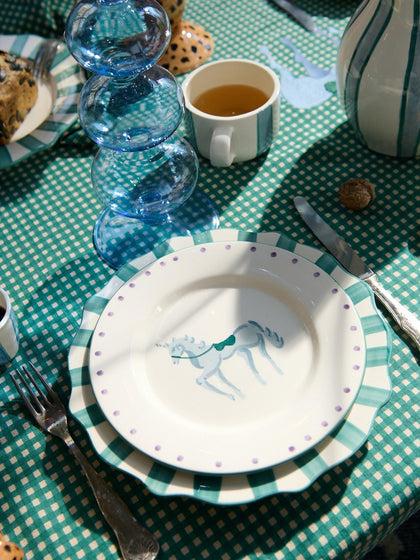Westwing Plato Postre Pintado A Mano Pegasus