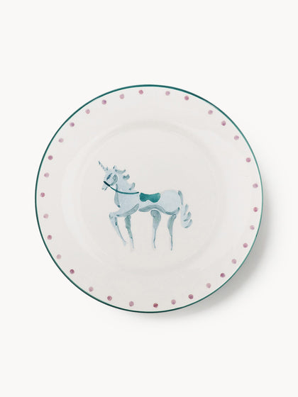 Westwing Plato postre pintado a mano Pegasus