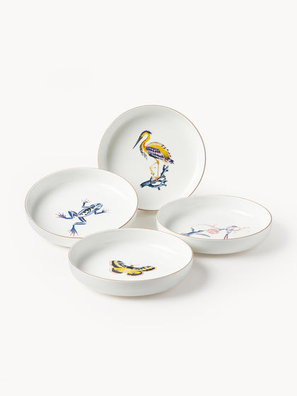 Westwing Platos hondos Flamboyant 4 uds